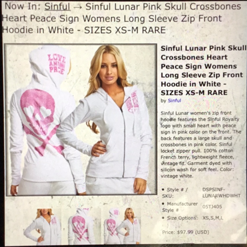 Brand new Sinful Sweater